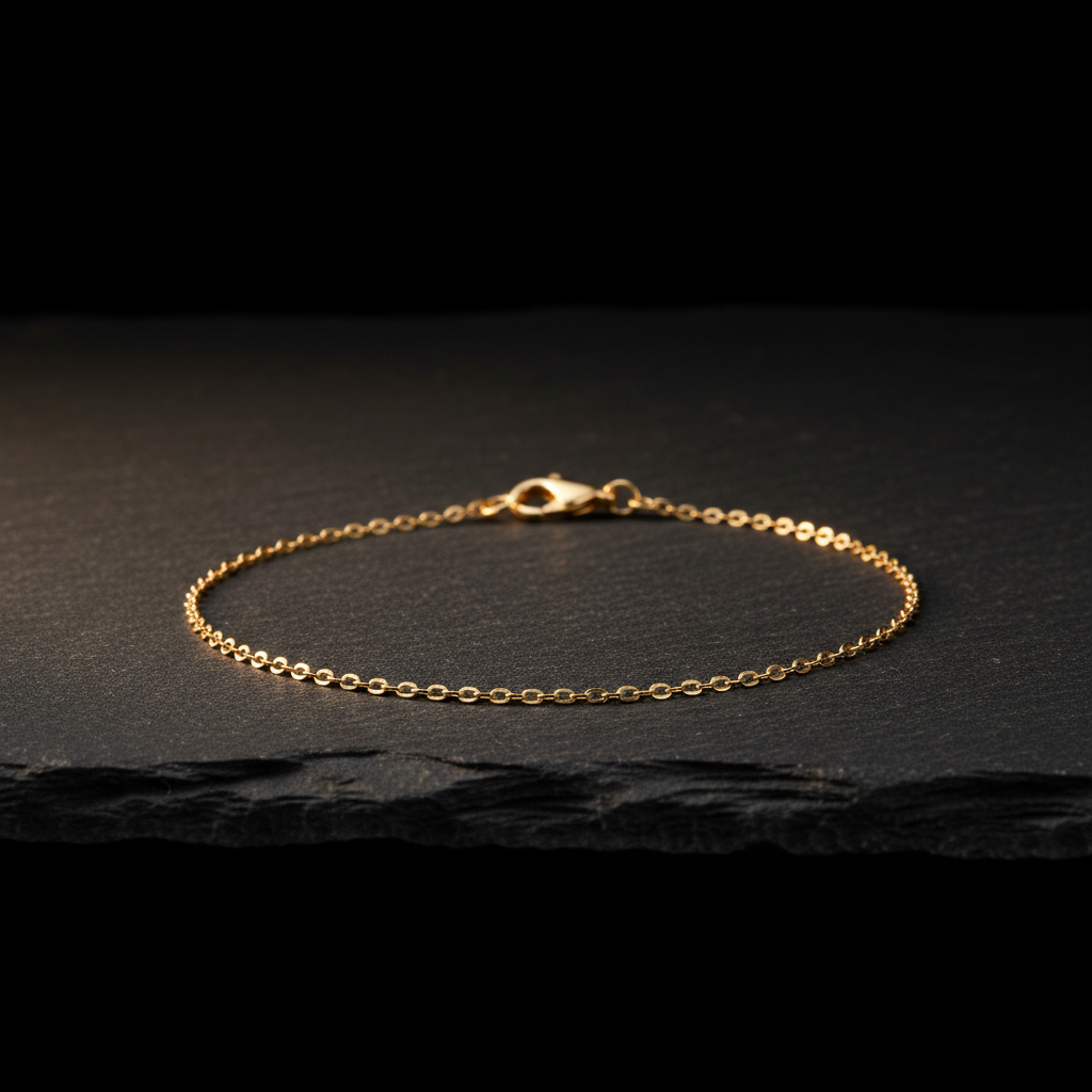 The Demi Chain Bracelet — slim gold chain bracelet by Zovaire