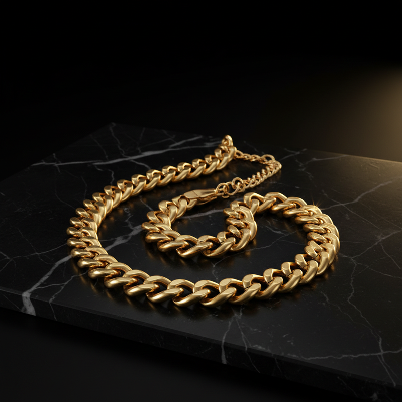 The Gold Cuban Chain — gold Cuban link necklace by Zovaire