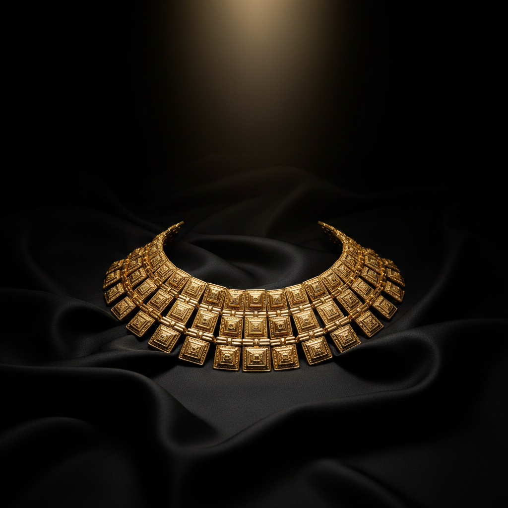 The Sovereign Collar — gold statement collar necklace by Zovaire