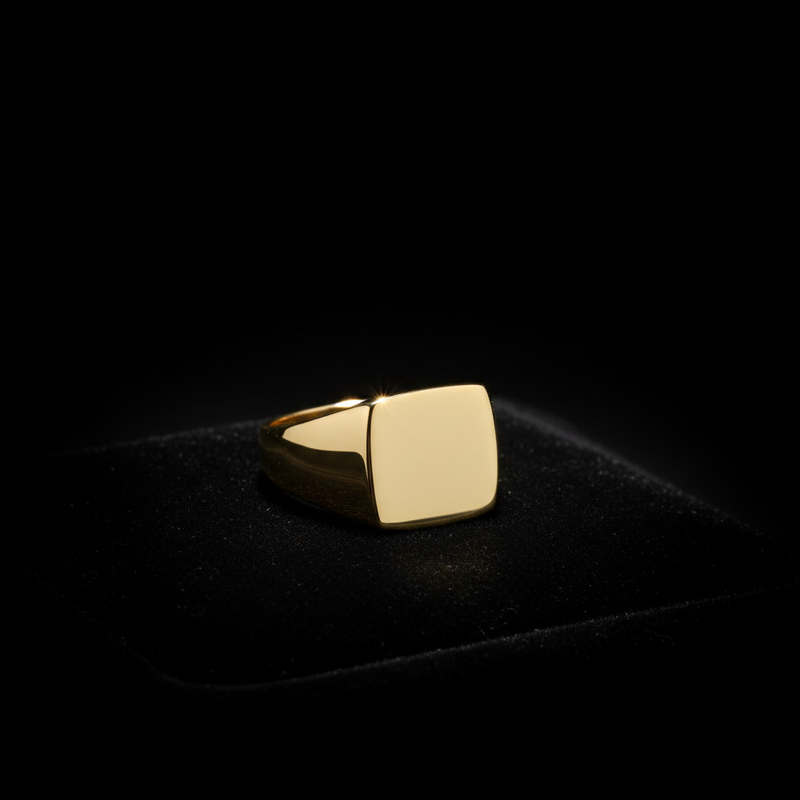 The Sovereign Signet Ring — gold signet ring by Zovaire
