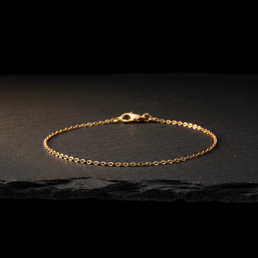 The Demi Chain Bracelet — slim gold chain bracelet by Zovaire