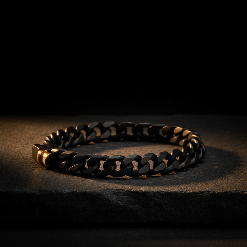 The Empire Chain Bracelet — blackened chain bracelet by Zovaire